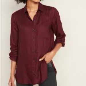 Old navy 
Drapey Polka-Dot Tunic Shirt for Women
.